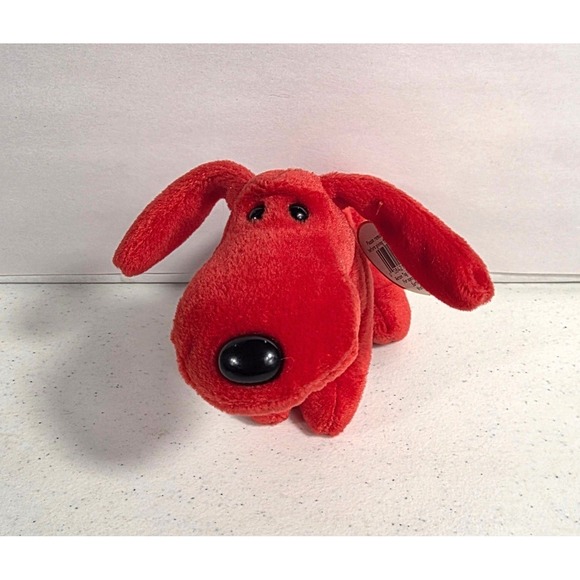 Ty Other - Rare retired 1996 Ty Rover Red dog Beanie Baby with Tag Errors